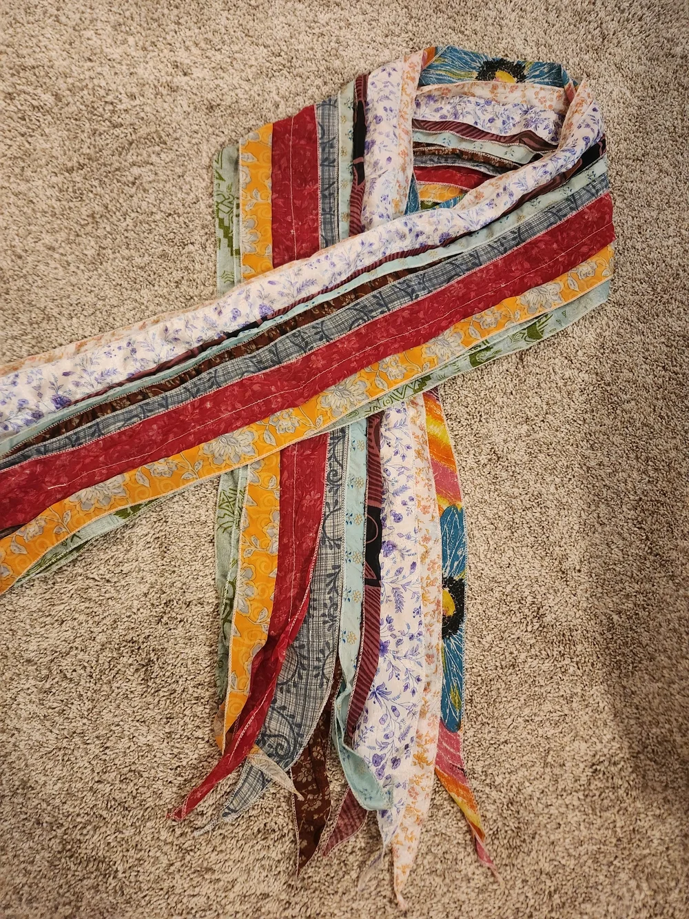 Sari Silk Multicolor Lightweight Women's Scarf